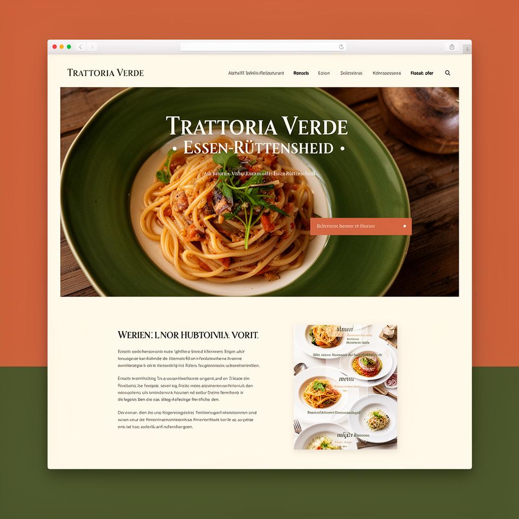Trattoria Verde – Restaurant Website